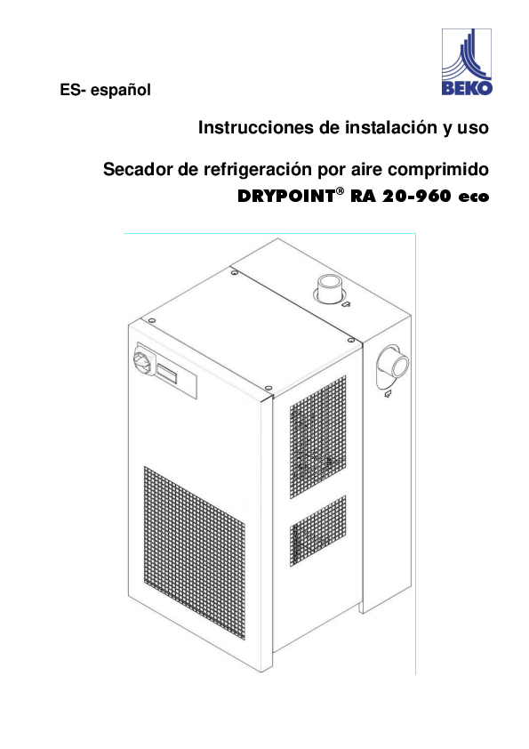 Instrucciones DRYPOINT RA 20-960 eco